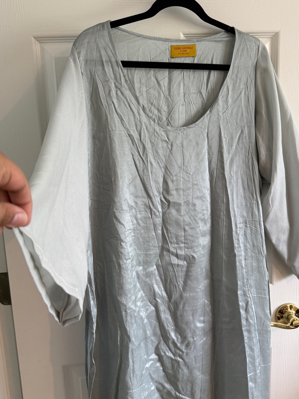 Sana Safinaz Embroidered Net Tunic + Slip — Size XL — NWT - Picture 10 of 10